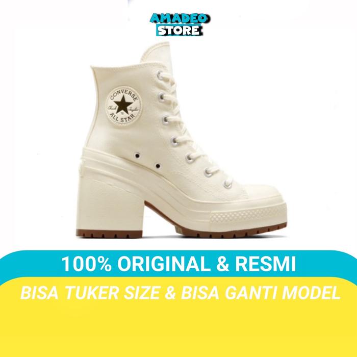 Sepatu Converse Chuck 70 De Luxe Heel White BNIB Original / sneakers wanita