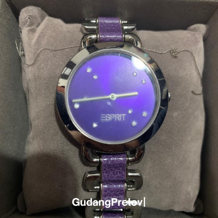 Esprit classic preloved jam wanita purple ungu Shine Purple ES104292004