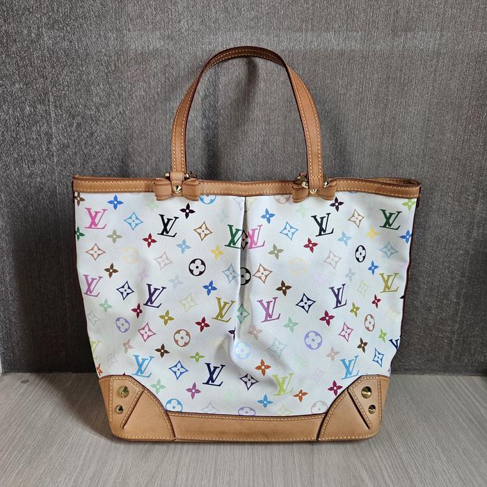 Louis Vuitton Vintage Monogram Sharleen MM Multicolor Blanc