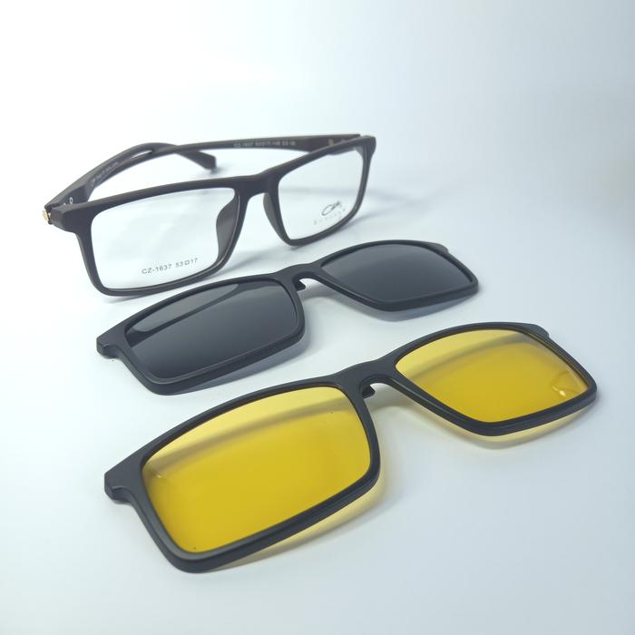 Frame Kacamata Cazal Clip On CZ1637 Original Night Vision Polarized Anti UV