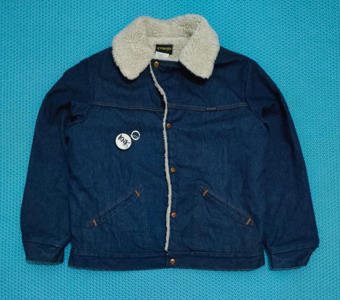 Jaket denim sherpa wrangler vintage