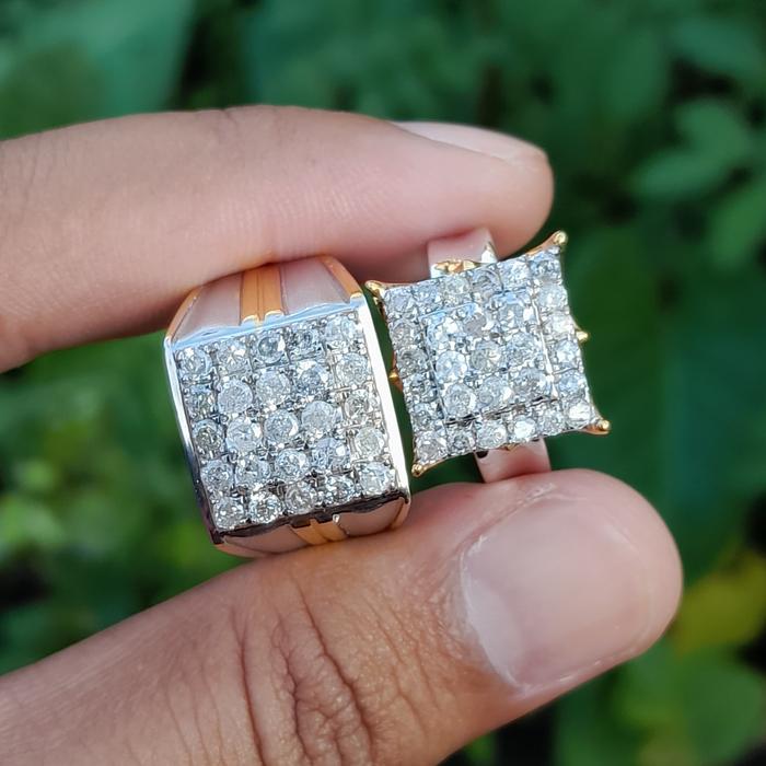 Cincin couple perak berlian eropa