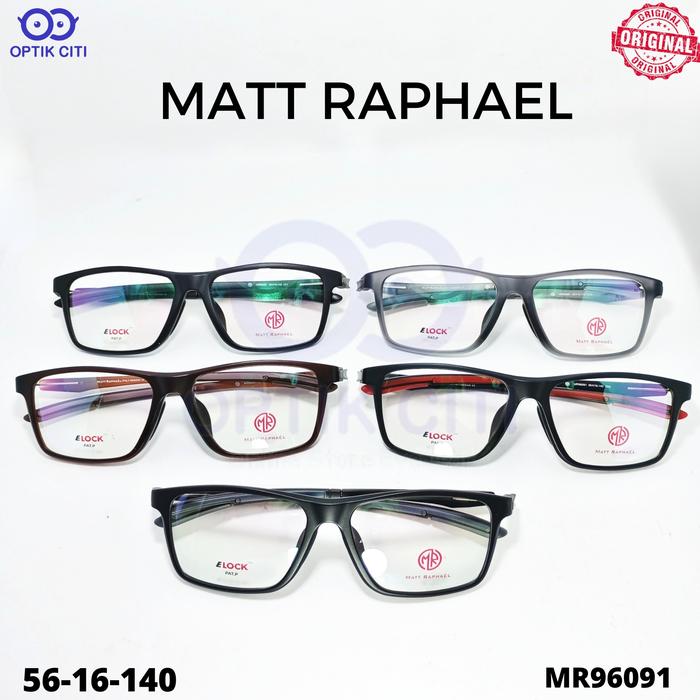 Frame Kacamata Pria Sporty Matt Raphael MR 96091 Elock Original