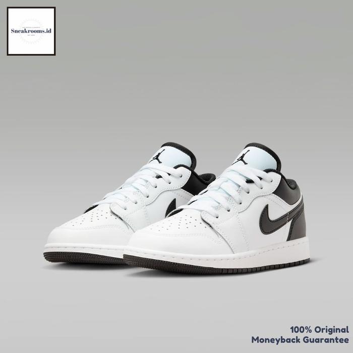 Air Jordan 1 Low White Black Reverse Panda GS Original Resmi (100% Authentic)