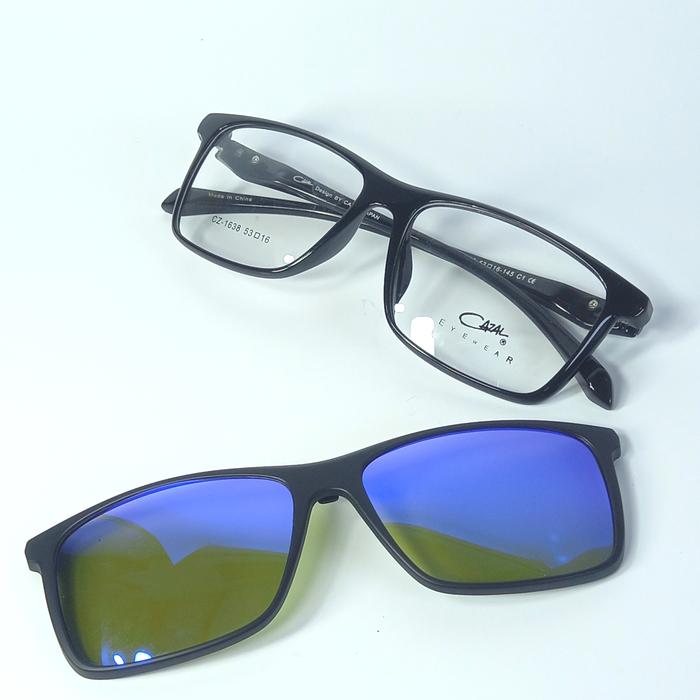 Frame Kacamata Cazal Original Clip On Tempel Polaris Anti UV Pria Dan Wanita Costum Lensa