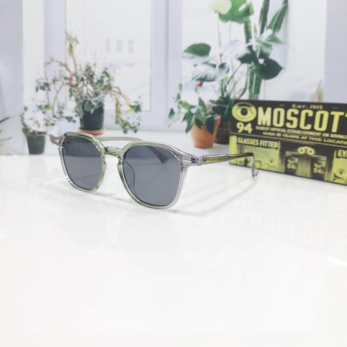 Frame Kacamata hitam pria lensa polarized moscot billik size 50