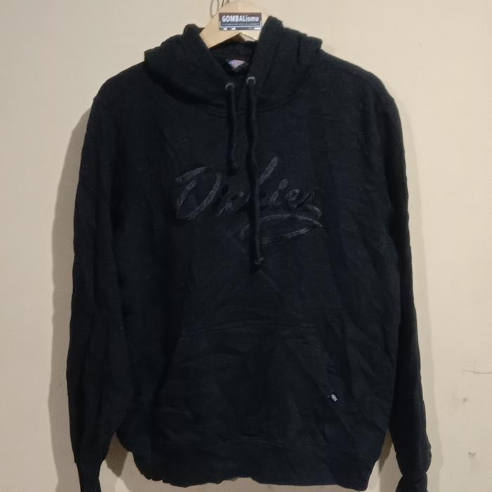 Hoodie Dickies Black on Black Second Bekas Pria Wanita