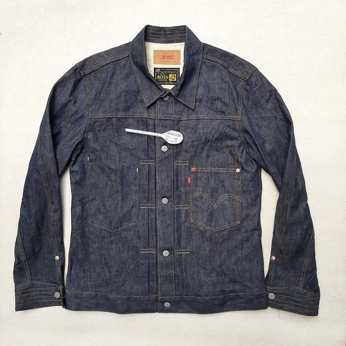 LEVIS X  SUNTORY COFFEE BOSS type 1 denim jacket size LL RARE ITEM