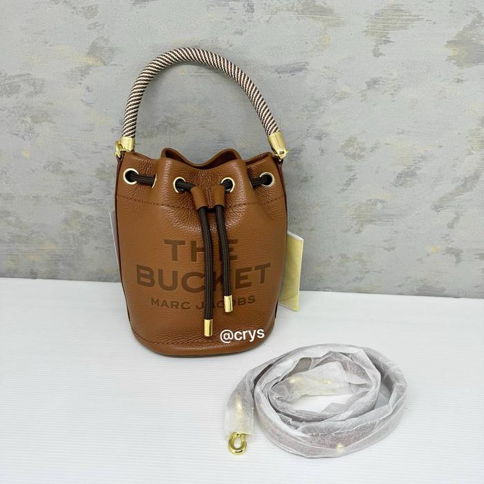 MJ THE LEATHER BUCKET BAG ARGAN OIL TAS WANITA