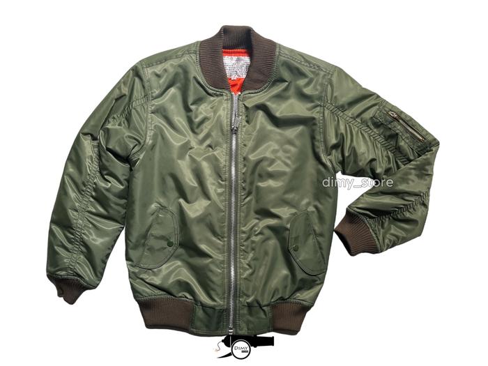 Jaket Bomber Pilot Hijau Jacket Military