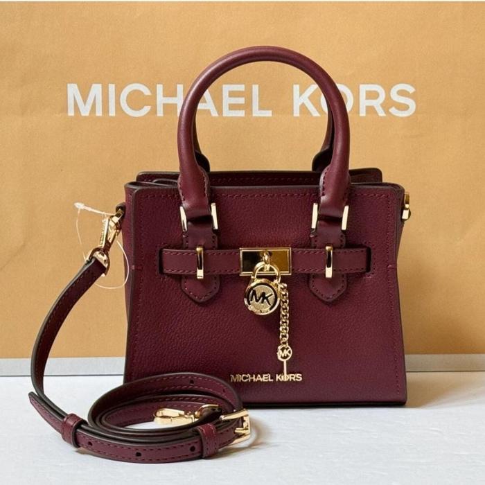 tas MK Hamilton XS Satchel Dark Cherry