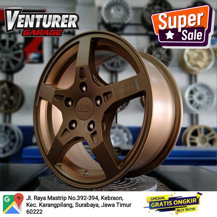 Velg murah ring 15 velk palang 5 R15 5X114,3 HSR pente ertiga luxio innova malang
