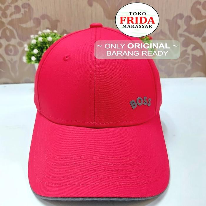 Boss Original Men Hat Topi Pria Art:50488257-610 Size:One Size  Color: Red