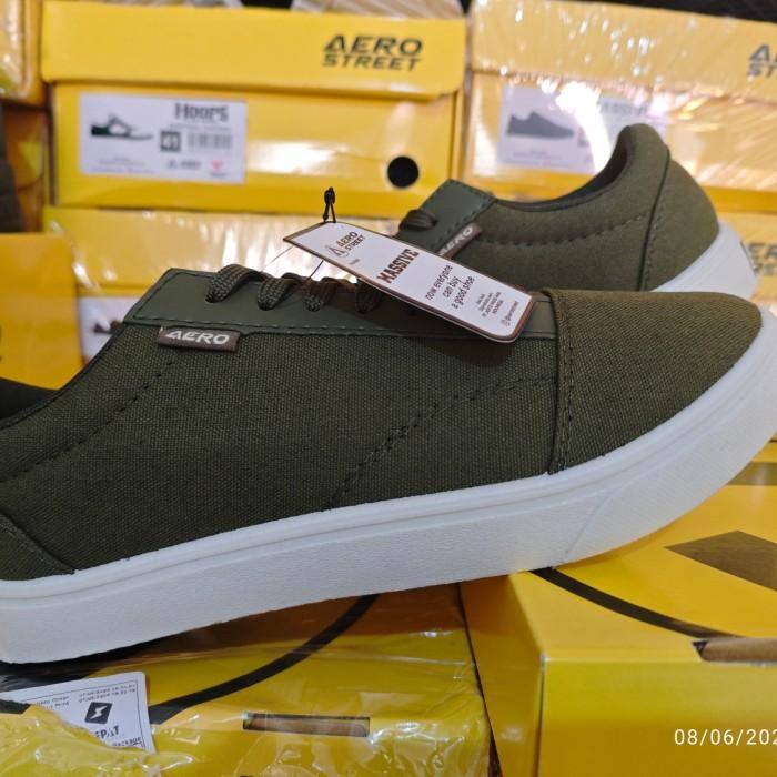 [TERMURAH 100% Original AEROSTREET] Aerostreet 37-44 Massive Basic Olive Natural - Sepatu Sneakers C