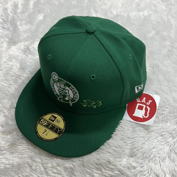 NEW ERA CAP 59FIFTY NBA  BOSTON CELTICS CLOVERS GREEN