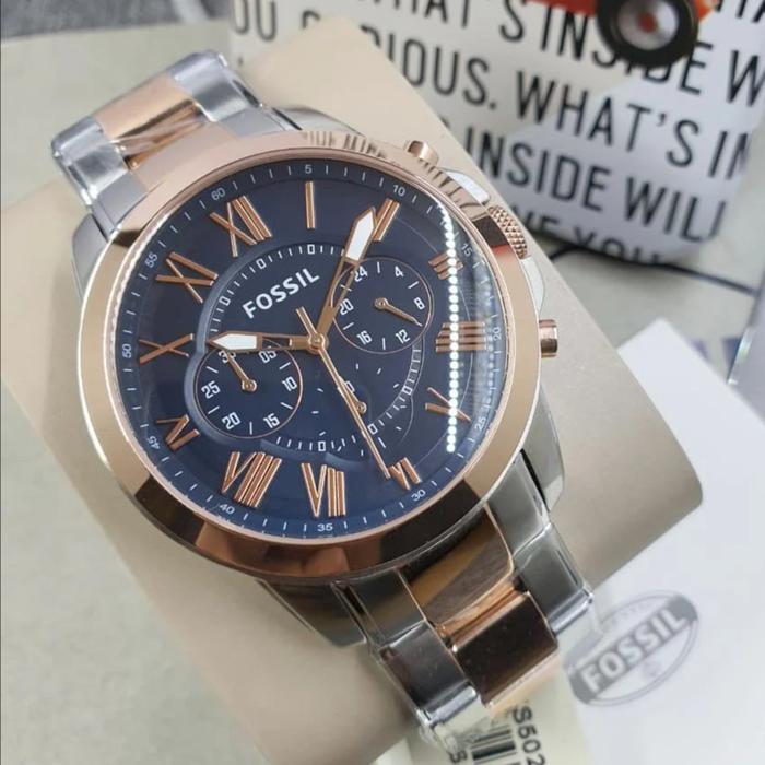 JAM TANGAN PRIA FOSSIL GRANT CHRONOGRAPH FS5024 / FS 5024 ORIGINAL