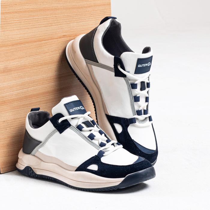 Guten Inc 40-44 BW-NAVY - Sepatu Sneakers Casual Guten Inc