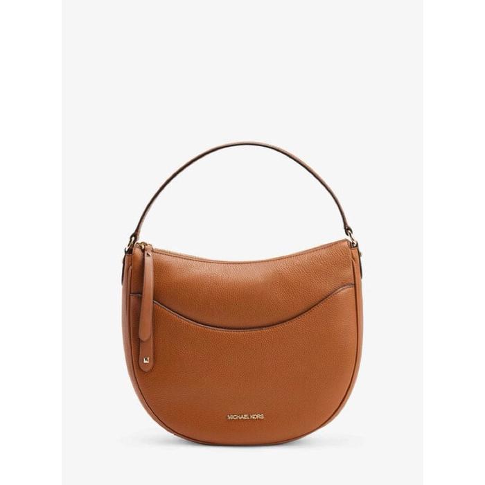 TAS MK DOVER LARGE HALF MOON  HOBO BROWN SHOULDER BAG