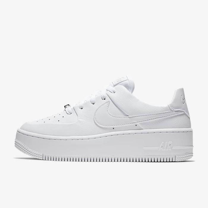 AR5339 100 Nike Original Womens AF1 Air Force 1 Sage Low Triple White Original Sneakers