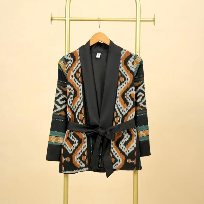 KARDIGAN TENUN IKAT ETNIK OT 122