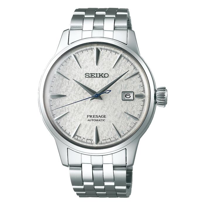 Jam Tangan Pria Seiko Presage SRPC97J1 Cocktail Fuyugeshiki Automatic Silver Dial Stainless Steel LI