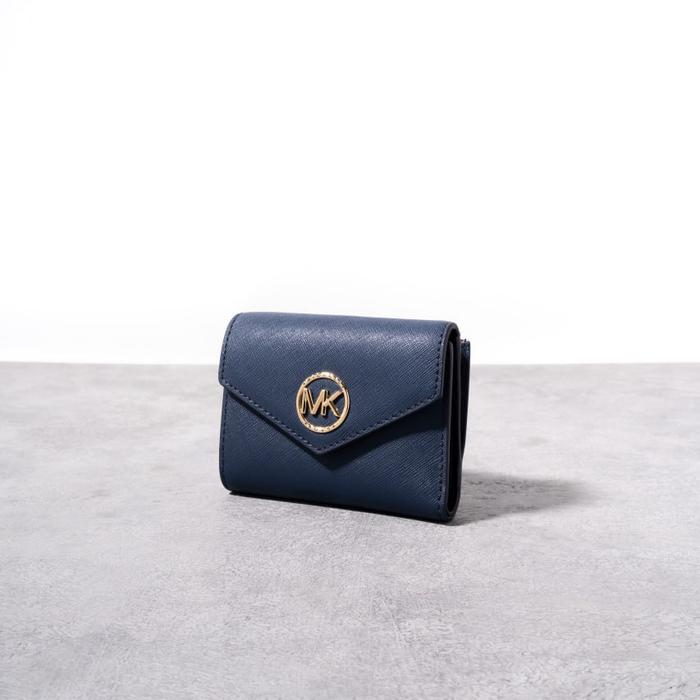 MICHAEL KORS GREENWICH TRIFOLD WALLET NAVY