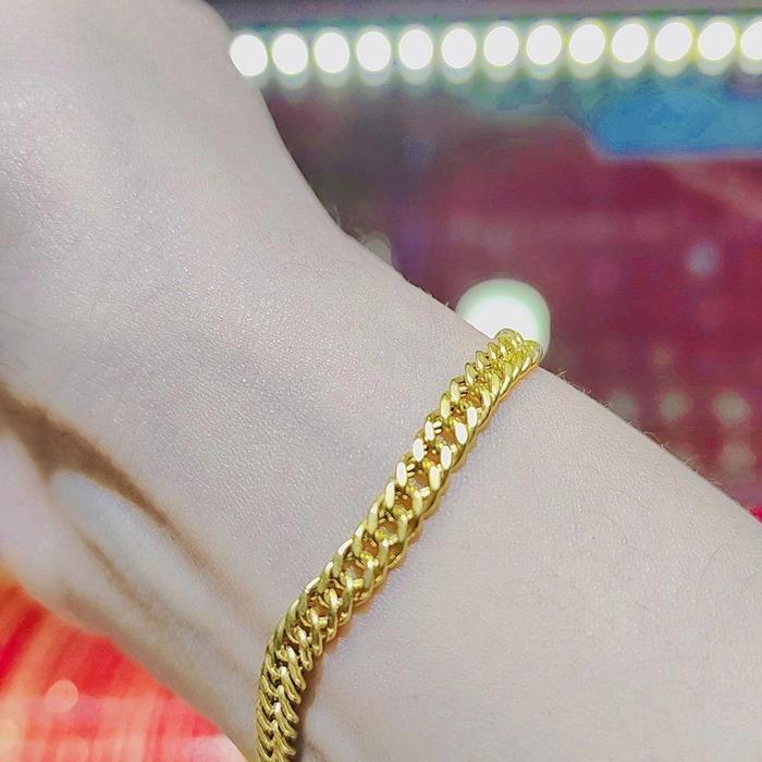 Gelang Emas Wanita Model Rantai Kadar 375