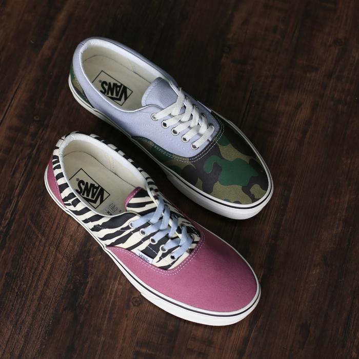 Vans Era Mismatch Zebra Camo