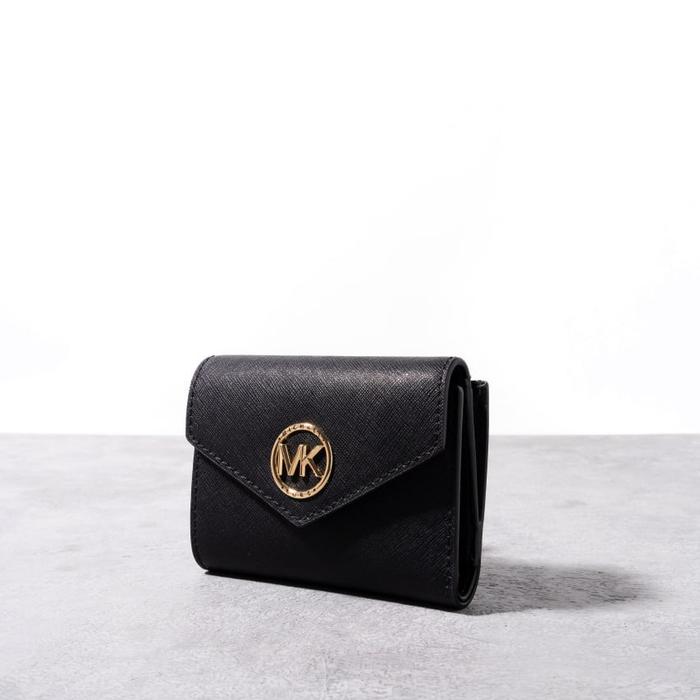 MICHAEL KORS GREENWICH TRIFOLD WALLET BLACK