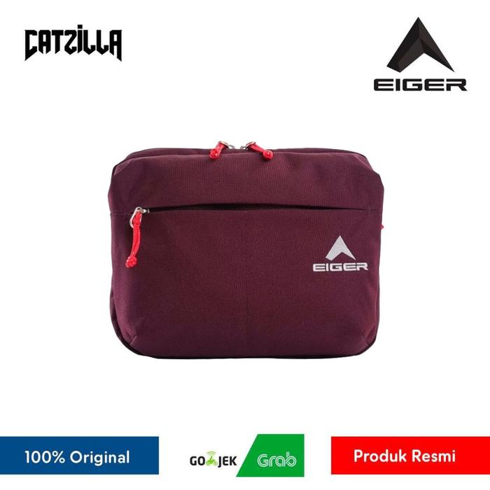 Tas Hand Bag Eiger Spacious Toiletry WS - Maroon