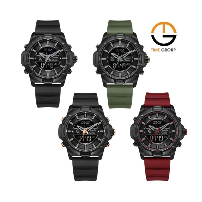 JAM TANGAN PRIA ALEXANDRE CHRISTIE AC9375 AC 9375 MH RUBBER