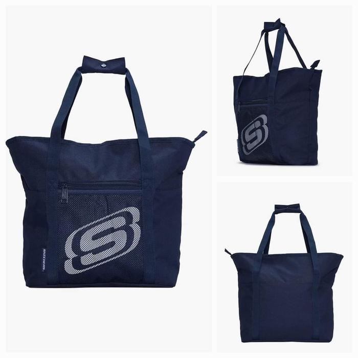 SALEEE 100% Original SKECHERS TOTE BAG UNISEX - NAVY