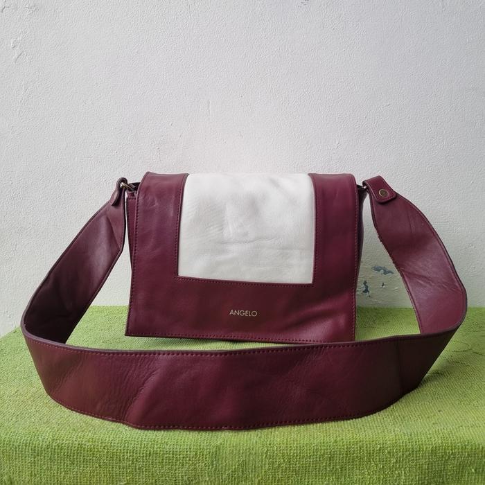 TAS SLING KULIT ASLI ANGELO WANITA SECOND BRANDED IMPORT