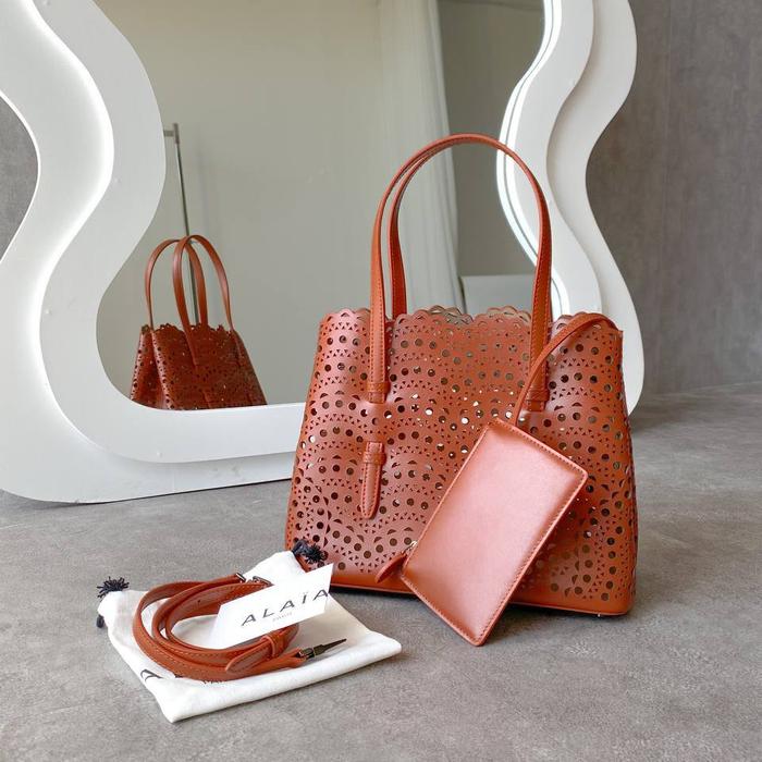 bag Alaia tas Mina 25 Vienne Lux Wave Tote Cuivre