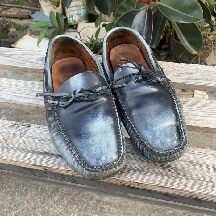 Sepatu Loafer Car shoe Rub off blue