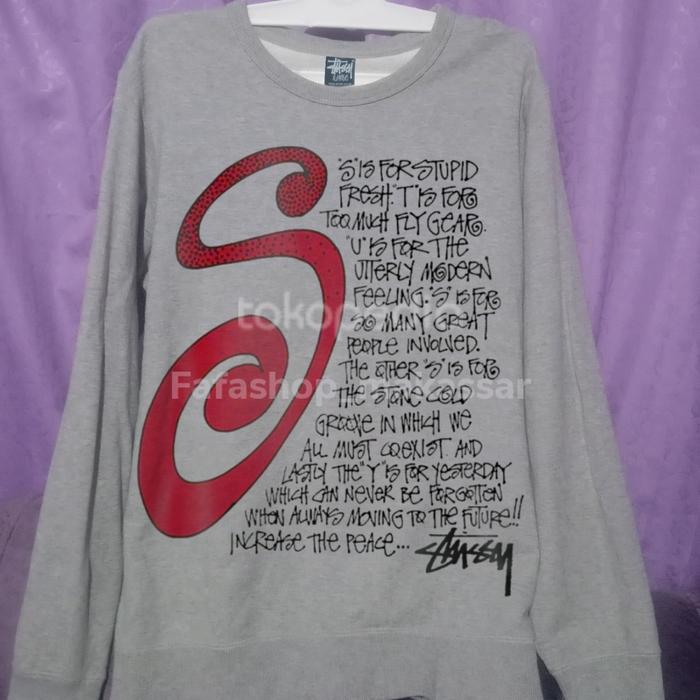 crewneck stussy big talk S