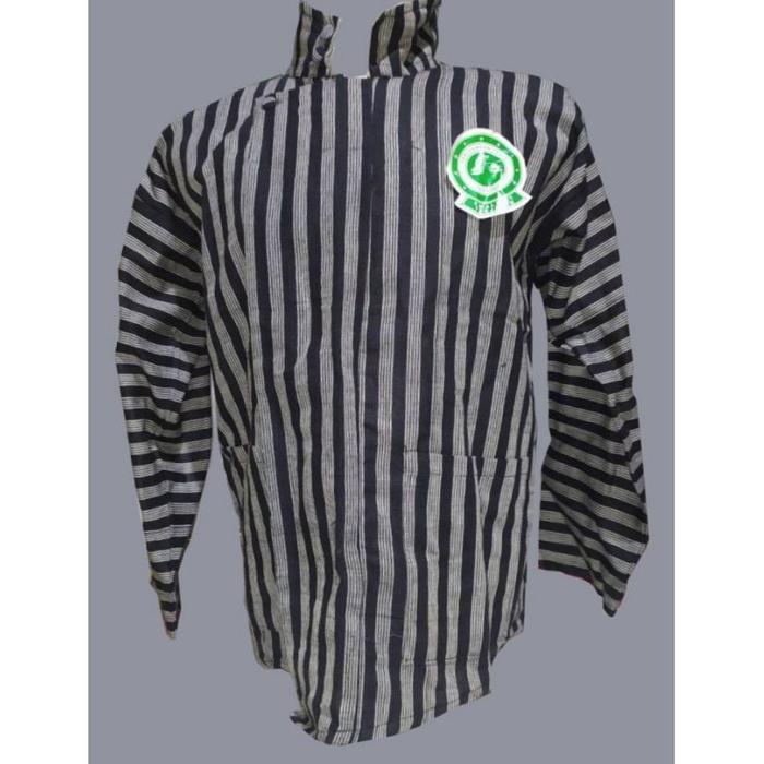BAJU ATASAN ADAT JAWA SURJAN LURIK LOREK PRIA DEWASA BESKAP TRADISIONAL JOGJA SOLO SORJAN TENUN ATBM