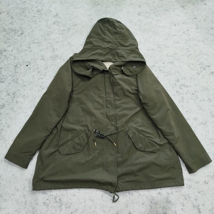 jaket parka wanita JOURNAL STANDARD daleman sherpa bisa dilepaa