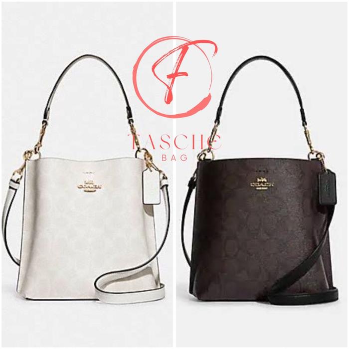 TAS WANITA CA582 CA177 Mollie Bucket Bag 22 In Signature Canvas Factory Outlet