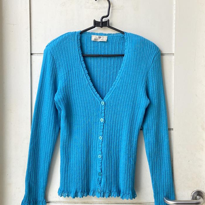 GIVENCHY Blue Knit Cardigan