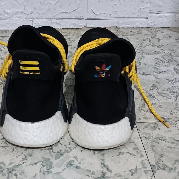 adidas Men X Pharrell Williams HU Human Race NMD Sepatu Sneakers Pria - Black (BB3068)