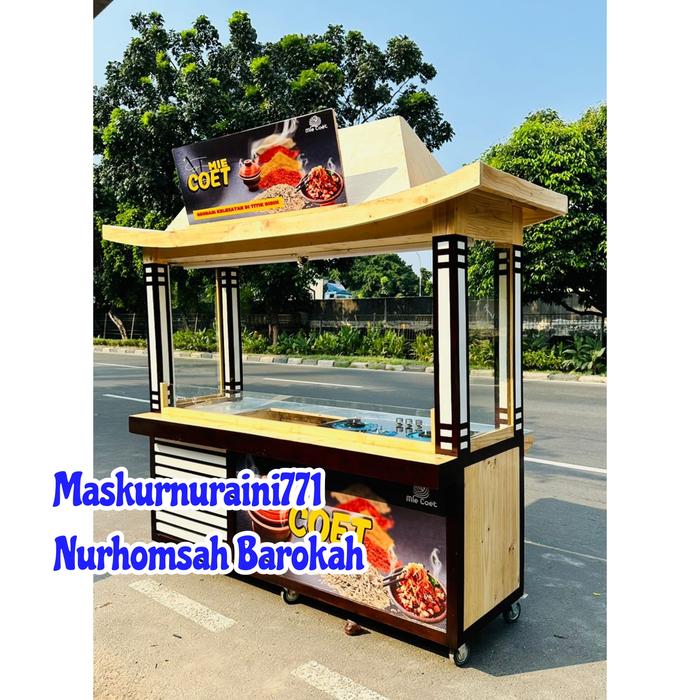 gerobak sorong/gerobak angkringan/gerobak bakso/booth portable
