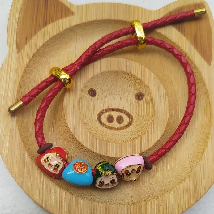 Gelang imut lucu motif bacang