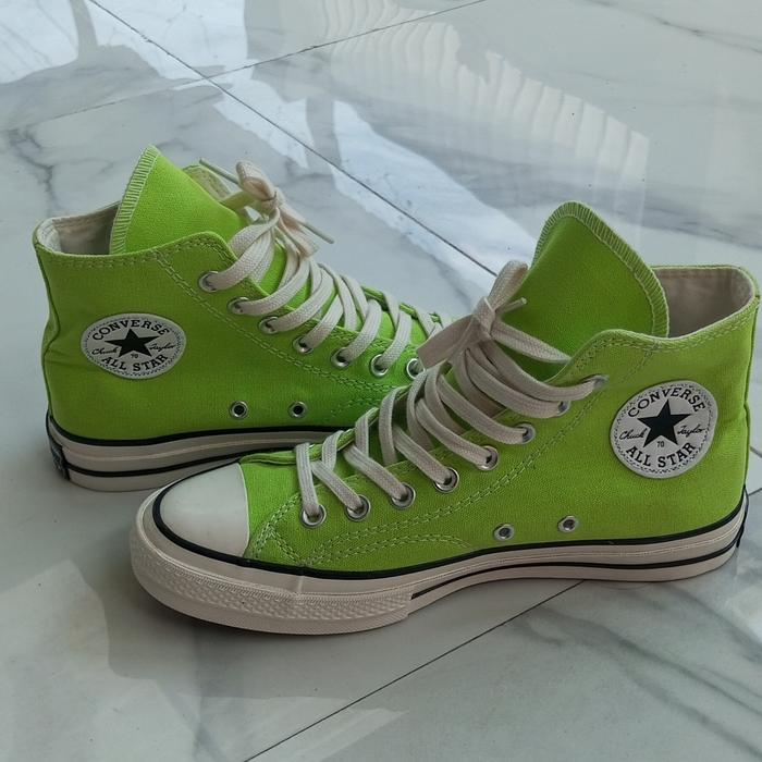 Sepatu Branded Second Converse Hijau Stabilo 41