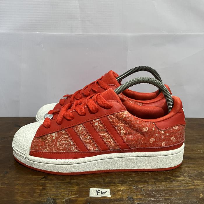 Sepatu second ori adidas superstar red size 37,5