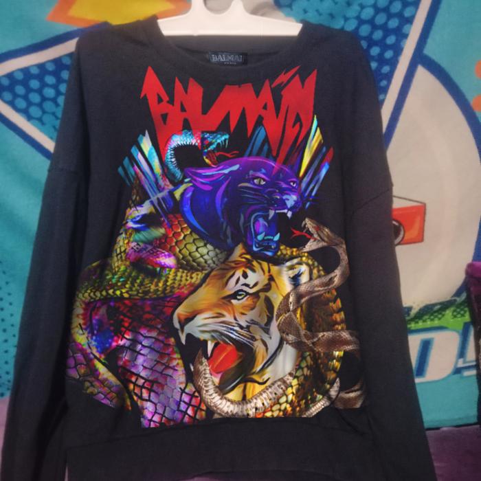 crewneck balmain black panther