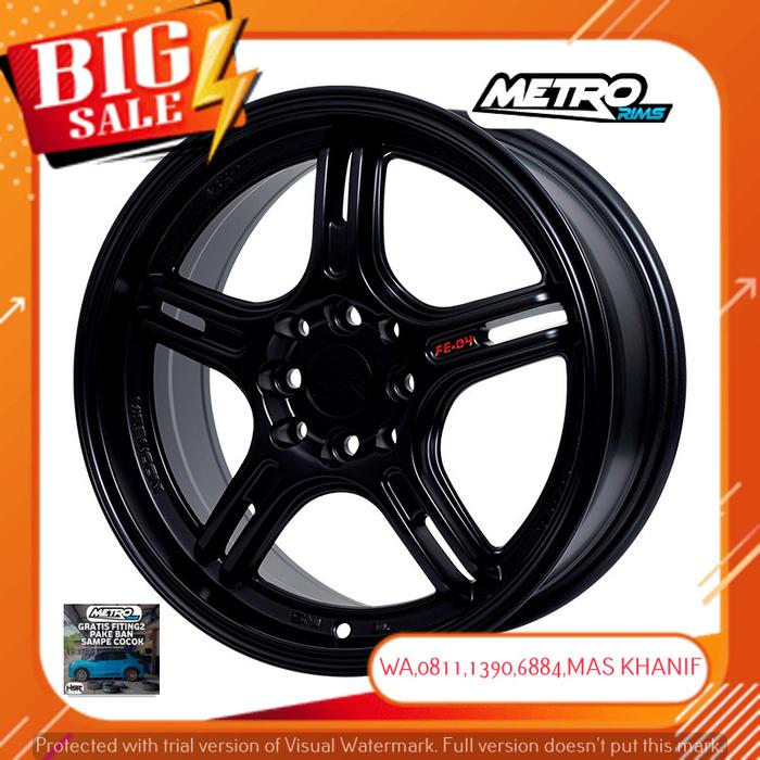 VELG PELEK RACING HSR FE04 RING 16 R16 MODIFIKASI PCD 4x114.3  JAZZ YARIS FREED BRIO RIOChevrolet Op