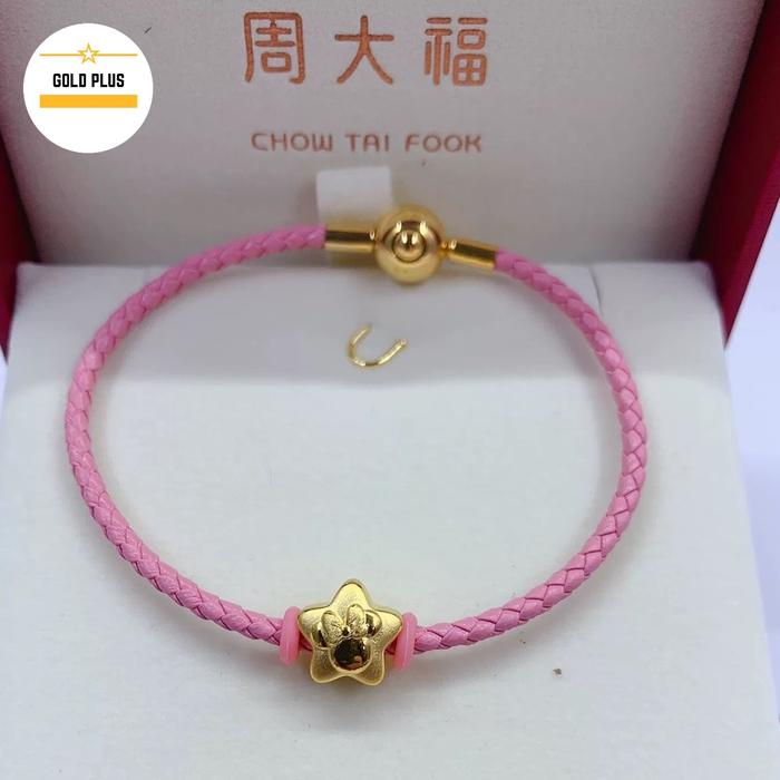 Gelang emas charm disney CTF