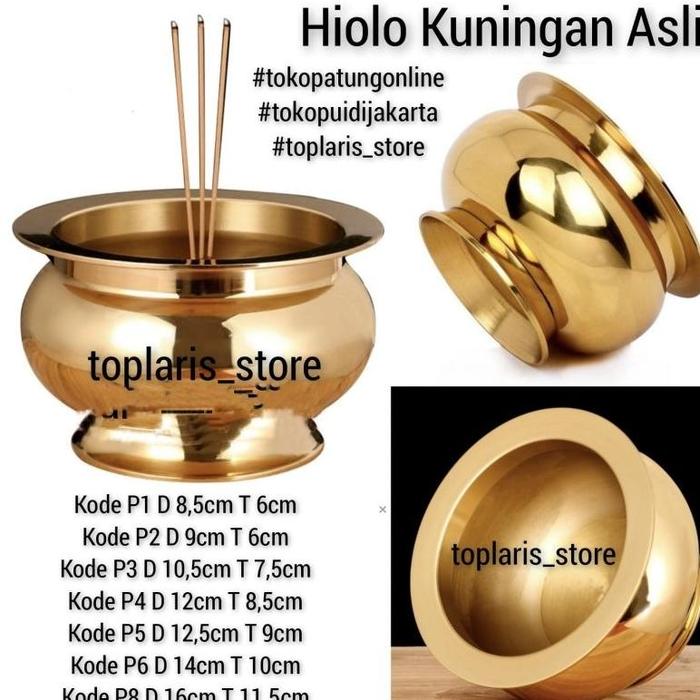 Karisma Hiolo Tempat Hio Kuningan / Hio Dupa Kuningan / Hiolo Polos Kuningan