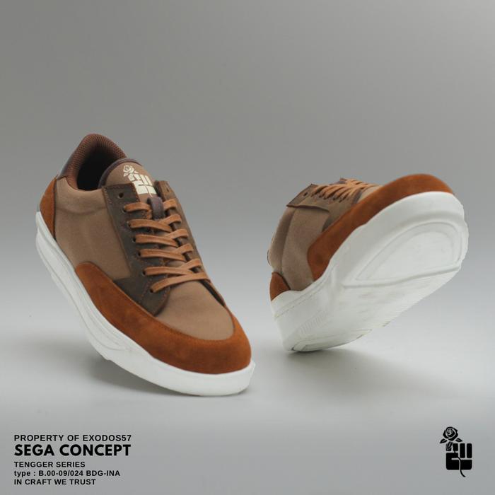 Sepatu Sneaker Sega Concept by Exodos57 Brown Tan Tengger Series